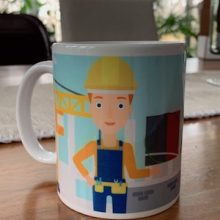 Illustration travailleuse de construction