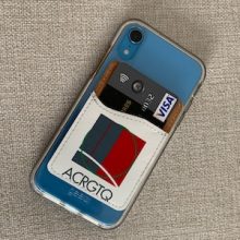 Card holder with corporate logo