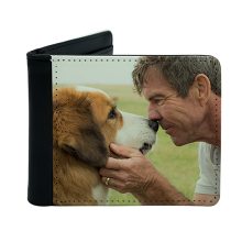 portefeuille pour homme photo d'homme et chien