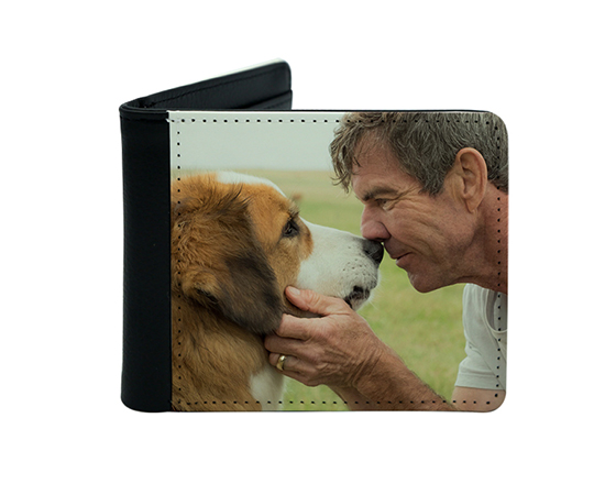 portefeuille pour homme photo d'homme et chien