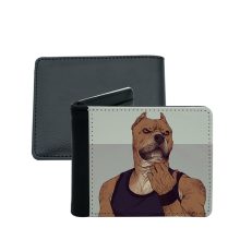 portefeuille pour homme illustration de chien